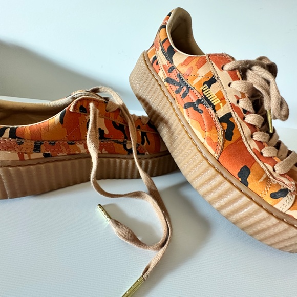 Puma Rihanna/Fenty Creepers Orange Cano - Picture 5 of 6